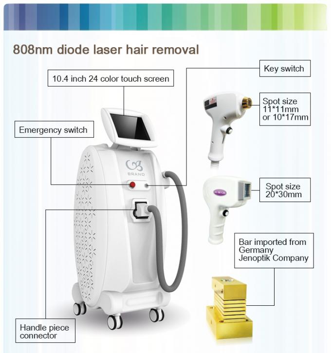 Vertical 810nm Bikini Diode Laser Hair Removal Machine 110V/220VAC