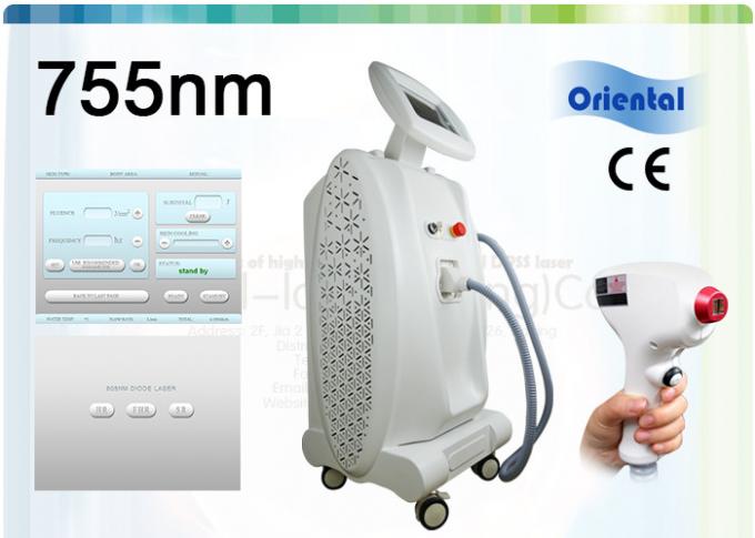 755nm / 1064nm / 808nm Diode Laser Hair Removal Machine For Painless Ice Treatment