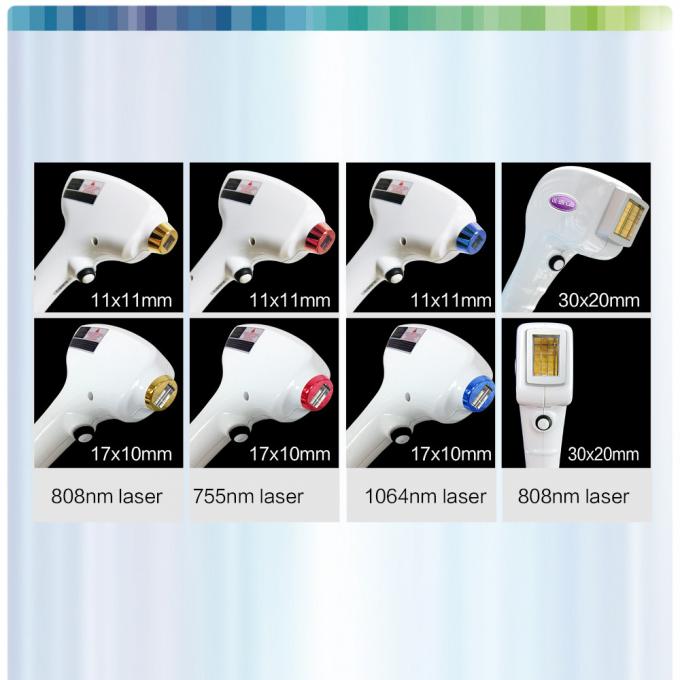 3 Wavelengths 1064nm Laser Hair Removal Machine with 600-1000W Power , OEM service